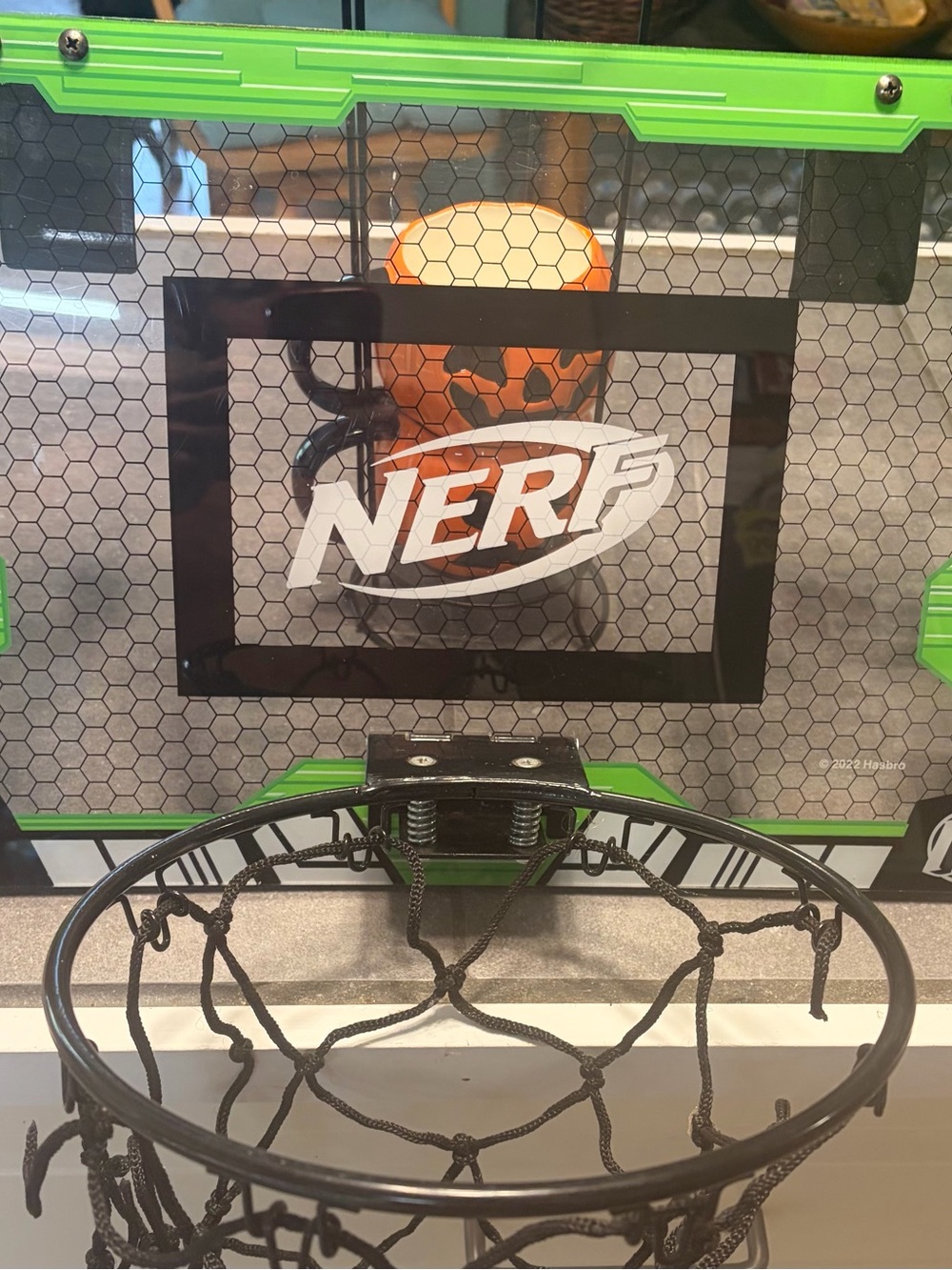 Nerf Green and Black Mini Hoop.  Great Condition!